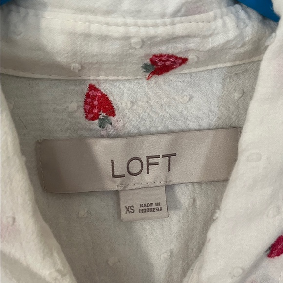 Strawberry Patterned Button Up Shirt - Picture 2 of 4